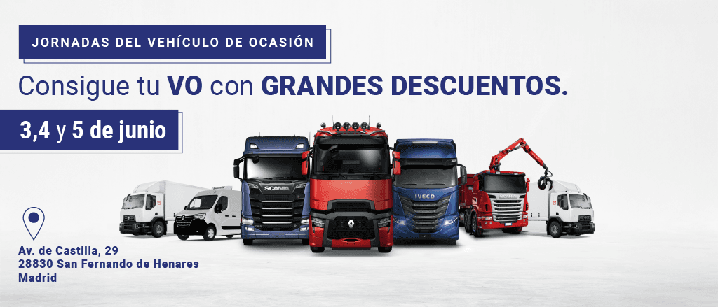 Jornadas de Vehículo de Ocasión en Trucksur San Fernando: 3, 4 y 5 de junio